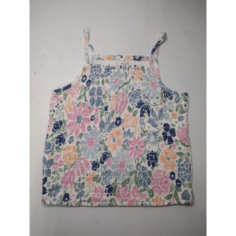 Abercrombie Kids Girls Floral Smocked Tank Top Multicolor Size 13/14